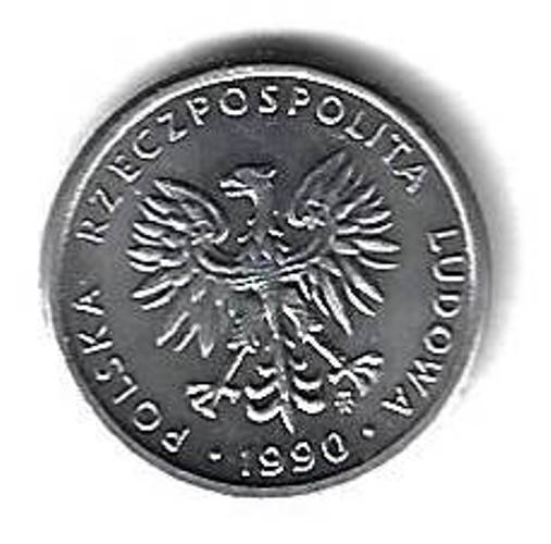 1 злотый 1990 Польша