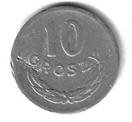 10 грошей 1961 Польша