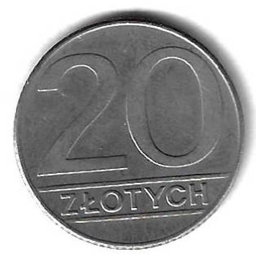 20 злотых 1989 Польша