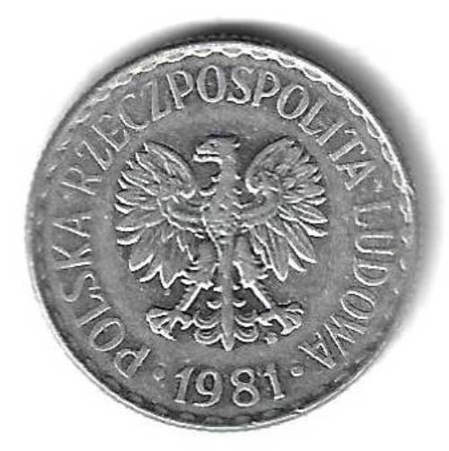 1 злотый 1981 Польша