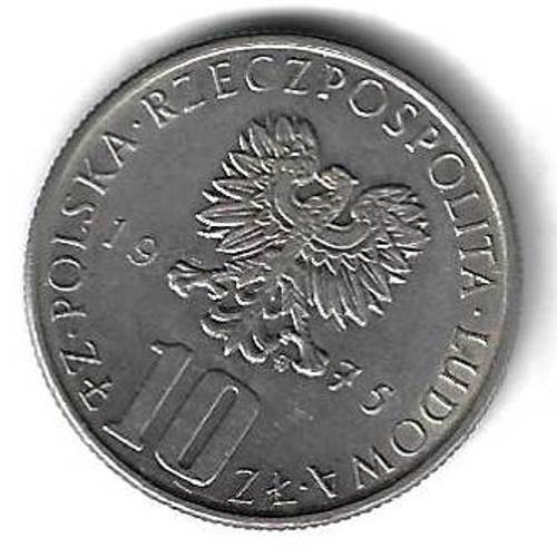 10 злотых 1975 Польша (Болеслав Прус)