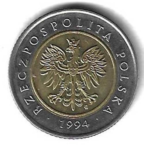 5 злотых 1994 Польша