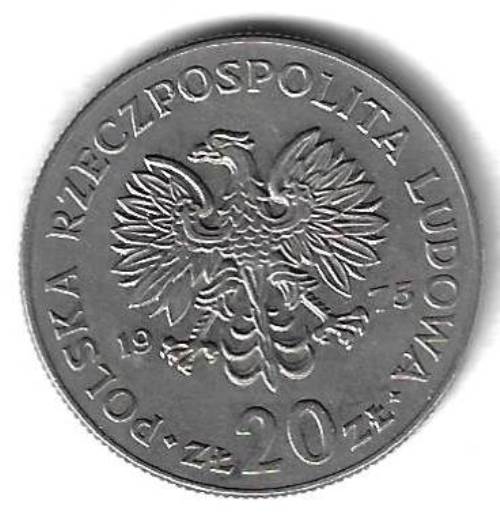 20 злотых 1975 Польша (Марцелий Новотко)