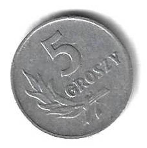 5 грошей 1958 Польша