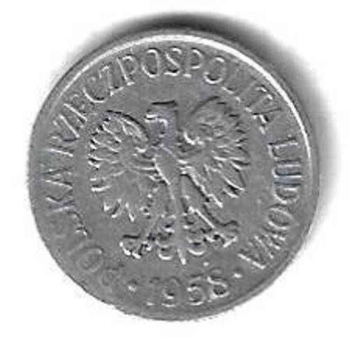 5 грошей 1958 Польша