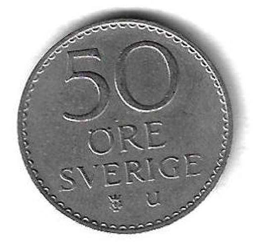 50 эре 1973 Швеция