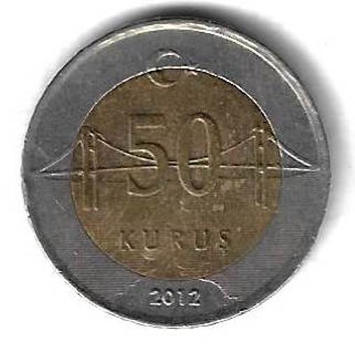 50 курушей 2012 Турция